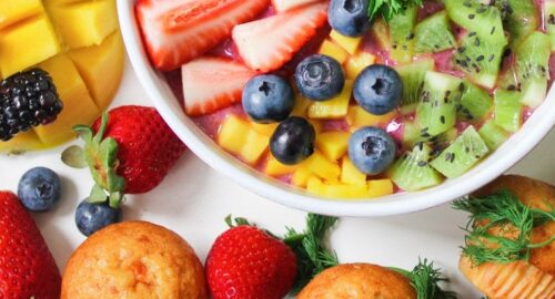 Honey Lime Rainbow Fruit Salad